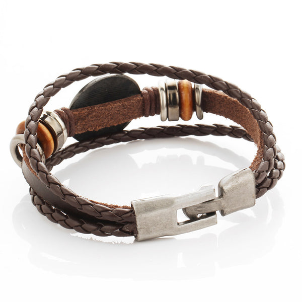 Zodiac Constellation Cowhide Bracelet